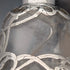 Antique American Art Nouveau Silver Overlay Glass Miniature Perfume Bottle